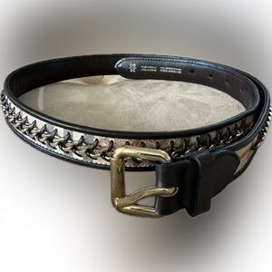 Gold Chain Braided Burberry Belt